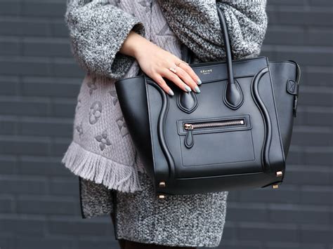 celine micro luggage black and white|celine micro luggage handbag.